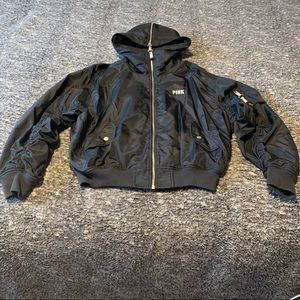 BLACK BOMBER JACKET BY ‘PINK’